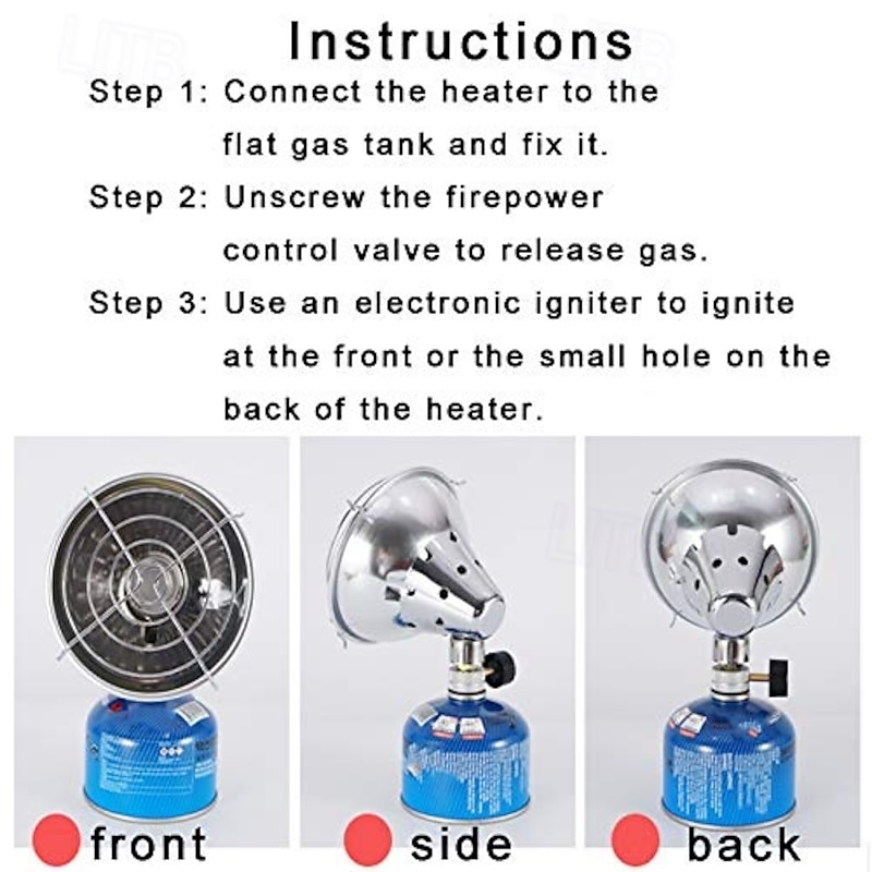 Outdoor Portable Heating Gas Heater Stove Camping Mini Heater Protective Grille Cover Winter Fishing Tent with Storage Bag Improved4