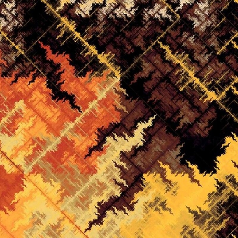 Men's Print Abstract Henley Shirt T shirt Tee Long Sleeve Retro Vintage Casual Trendy Casual Spring Fall Blue Orange Henley Henley T-Shirt4