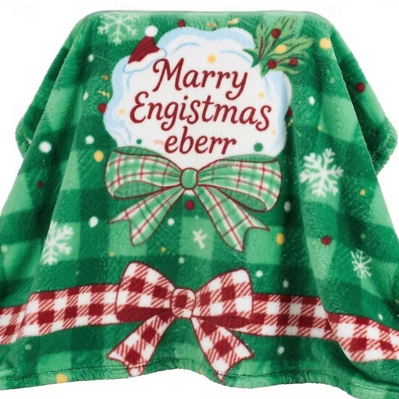 Christmas Decorative Blanket, Holiday Tapestry Throw Blanket, Festive Atmosphere Sofa Cover, Wall Hanging Blanket, Cozy Nap Blanket for Home Decor3