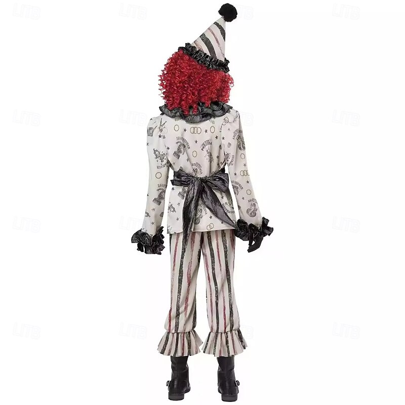 Joker Clown Halloween Outfits Costume It Dress Up Adults' Men's Women's Halloween Party Masquerade Easy Halloween Costumes Dress Up2