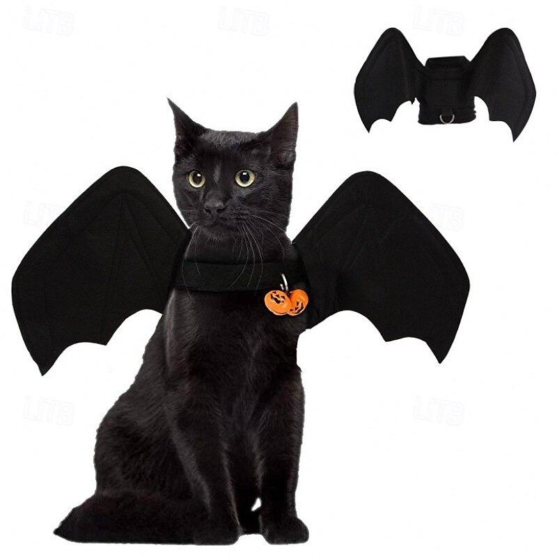 Halloween Dog Bat Wings Transformation Dress up Pet Wings Dress up Cat Fun Trick Festival3