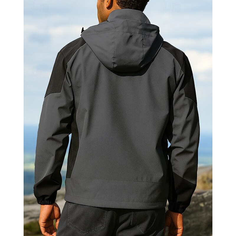 Men's waterproof jacket Thermal Jacket 3 in 1 Jacket Outdoor Thermal Waterproof Windproof Warm Hiking Outfits Hiking Clothes Winter Autumn / Fall Top Fishing Camping / Hiking / Caving Running2