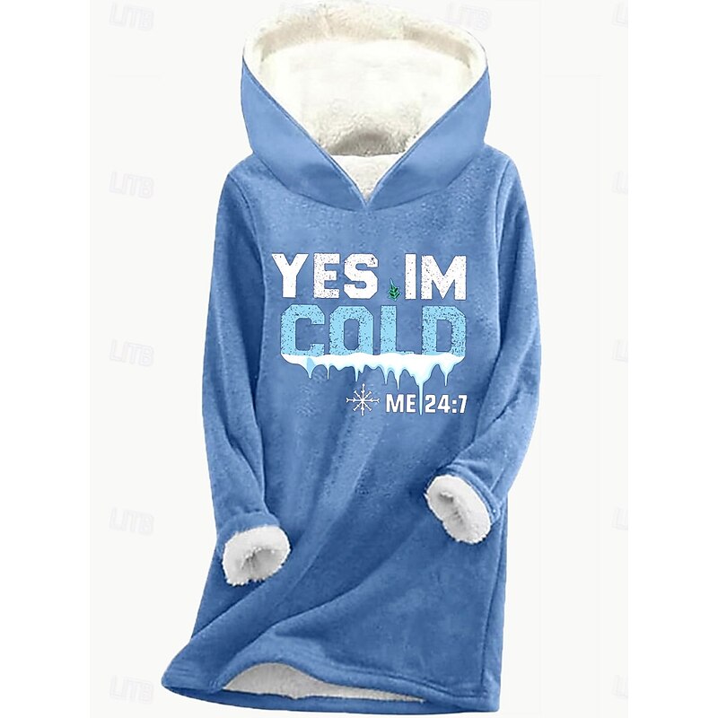 Women's Pullover Hoodie Sweatshirt Letter Casual Long Sleeve Hooded Long Tops Street Dailywear Casual Print Pink Blue Gray Fall Winter