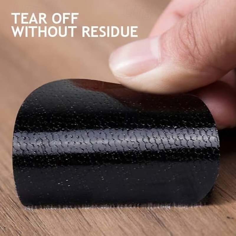 50pcs Double Sided Non Slip Fixing Sticker Sofa Couch Bed Sheet Carpet Tablecloth Holder Reusable Adhesive Magic Tape Furniture Fastener Grip Pads For Home Decoration Supplies2