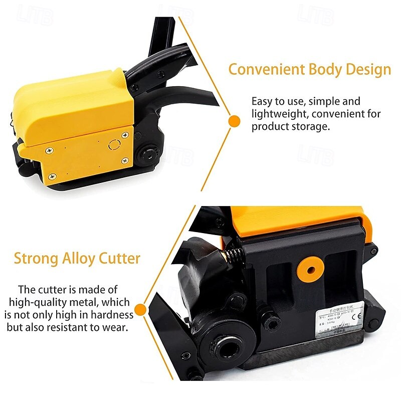 Steel Strapping Tool A333 Stainless Steel Manual Belt Packing Machine With Non-metal Buckle Packing Suitable for Width 1.27 cm 1.91 cm Non-sealing Combination Tool3