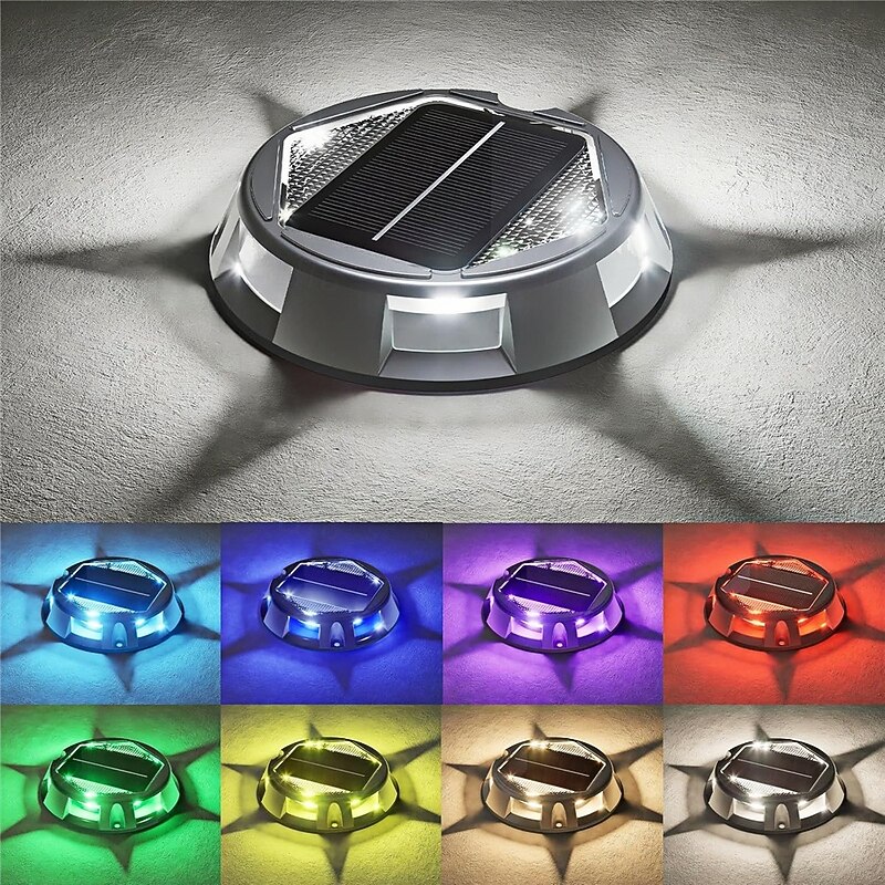 Solar Deck Lights Garden Lane Indicator Lighting Fixtures Cross-Border Ground Lights Landscape Step Lights  1PC