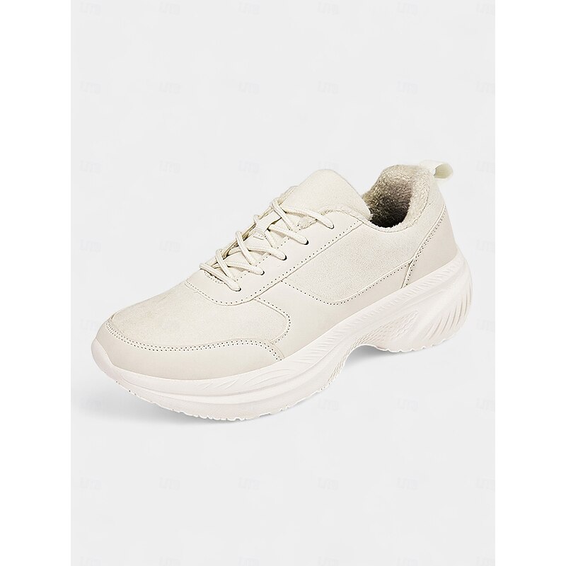 Women's Purple Warm Fur Lined Wide Fit Sneakers with Non-Slip Sole, Cozy Winter Casual Shoes for Ladies, Comfortable Outdoor Walking & Cold Weather Wear4