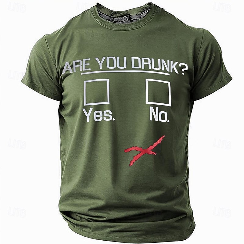 Funny "Are You Drunk" T-Shirt for Men, Drinking Party Graphic Tee, Gag Gift for Dad, Husband, Friend2