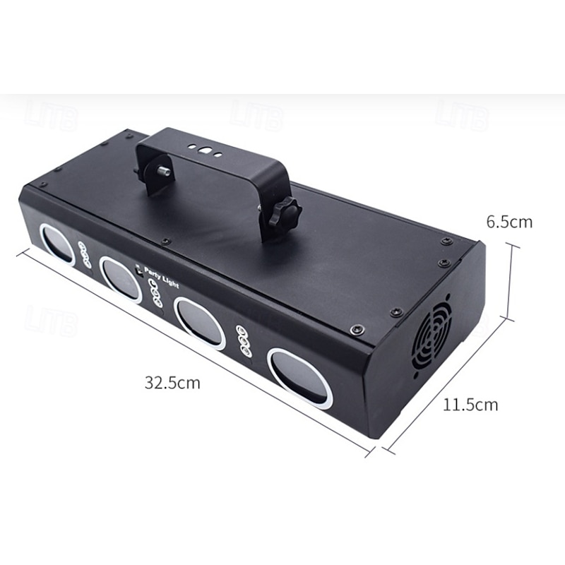 Party Lights Indoor DJ Disco Lights 3D Effect Sound Sensing Laser Lights Flash Stage Lights Projector Home Show Christmas Halloween Party Birthday Decorations Club KTV Bar Karaoke4