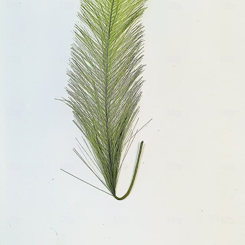 5pcs Christmas Artificial Pampas Grass Decorations, Green Stem with Red Ball Elf Ornaments for Xmas Tree, Holiday Home and Party Decor4