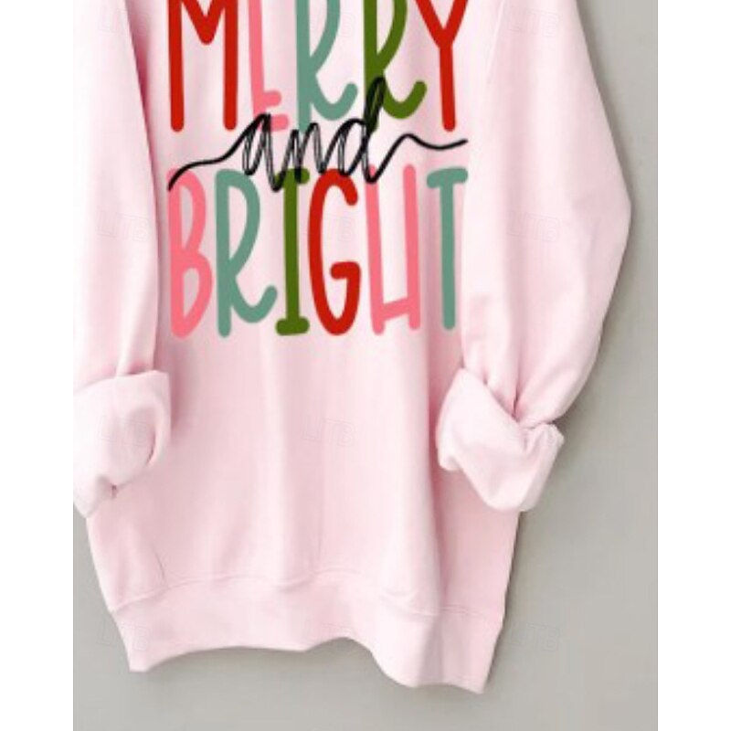 Women's Blouse Letter Modern Casual Long Sleeve Shirt Collar Regular Tops Daily Holiday Print Pink Fall Winter3