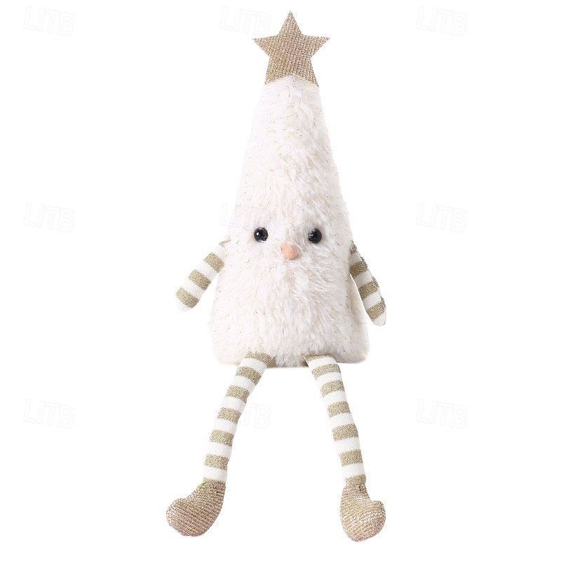 Christmas Tree Plush Doll Ornament, Cute Plush Christmas Tree Doll Tabletop Decoration, Festive Home & Party Decor Display Figurine3
