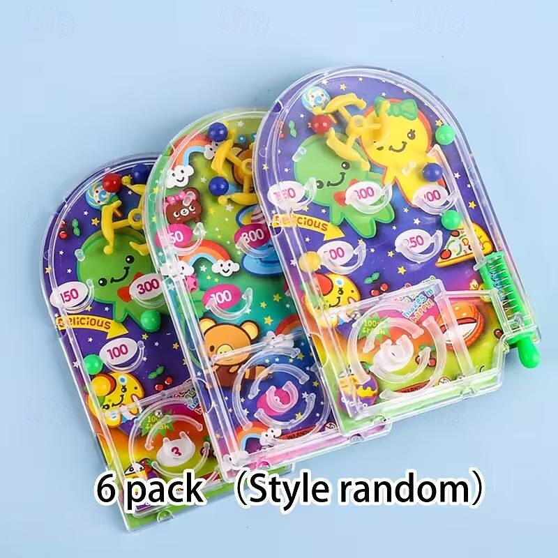 Cartoon Handheld Pinball Maze Machine Fun Children's Toy for Ages 3-64