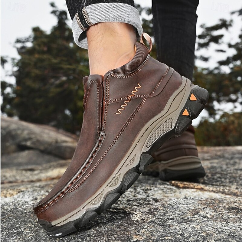 Men's  Slip-On Loafers with Cushioned Insole and Non-Slip Sole, Outdoor Casual Walking Shoes for Everyday Wear2