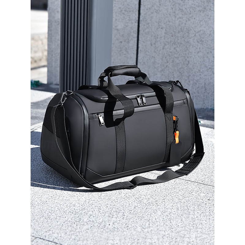 Men's Waterproof Scratch-Resistant Duffel Bag – Large Capacity Travel Gym Bag with Shoe Compartment, Durable Sports Weekender Tote for Fitness, Outdoor and Business Trips4