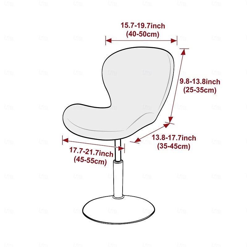 1pcs/2pcs Velvet Bar Stool Slipcover, Stretch Chair Cover for Kitchen Island, Counter, Pub, or Dining Chairs2