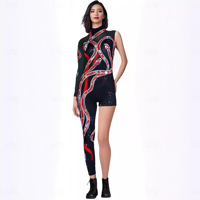 Taylor Halloween Skin Suit Bodysuits Carnival Costume Cosplay Adults' Women's Carnival Mardi Gras Carnival Performance Concert Easy Halloween Costumes Dress Up3