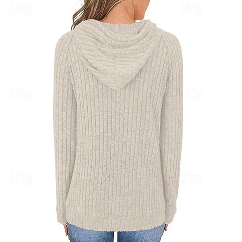 Women's Pullover Hoodies Plain Fashion Basic Casual Long Sleeve Hooded Regular Tops Street Dailywear Drawstring Pocket Black Red Navy Blue Purple Green Spring Fall4