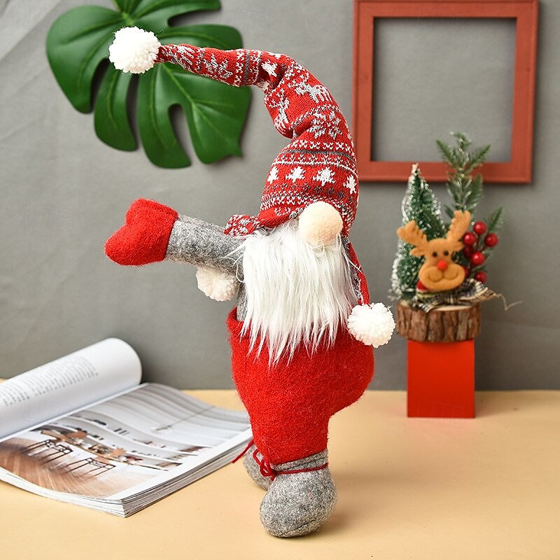 Christmas Gnome Curtain Tieback Doll Door Curtain Holder Creative Hanging Toy Elf Hat Xmas Home Decor Holiday Party Decoration2