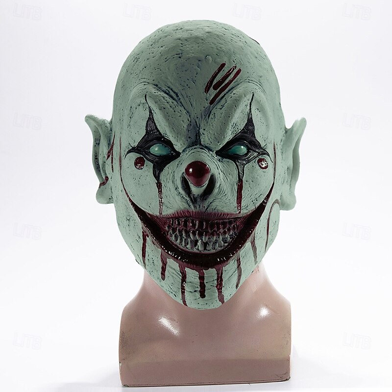 Killer Clown Evil Clown Halloween Mask Halloween Props Horror Scary Costume Halloween Adults' Men's Women's Halloween Carnival Easy Halloween Costumes Dress Up2