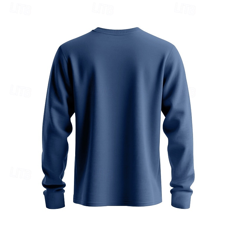 Men's T Shirt Henley Shirt Ribbed Knit tee Tee Top Long Sleeve Plain Pit Strip Solid Fashion Designer Basic Knitting V Neck Henley Vacation Street Casual Spring Fall Winter Light Blue Henley T-Shirt3