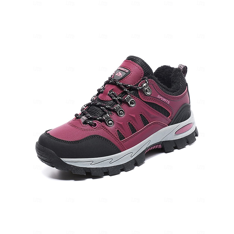 Women's Rose Pink Waterproof Hiking Sneakers with Anti-Slip Outsole, Warm Outdoor Trail Shoes for Trekking, Walking & Winter Travel2
