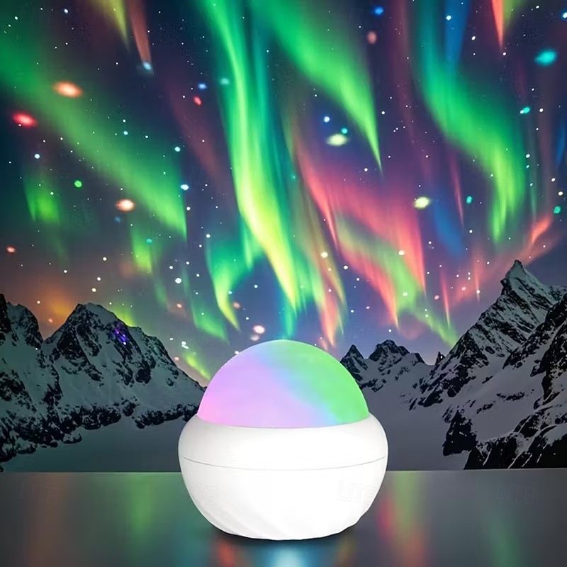 Northern Galaxy Aurora Projector with 14 Lighting Effects 2-in-1 LED Star Projector with Remote Control and Nebula Lights Bedroom/game Room/home Theater/ceiling/birthday/party Night Light Projector2