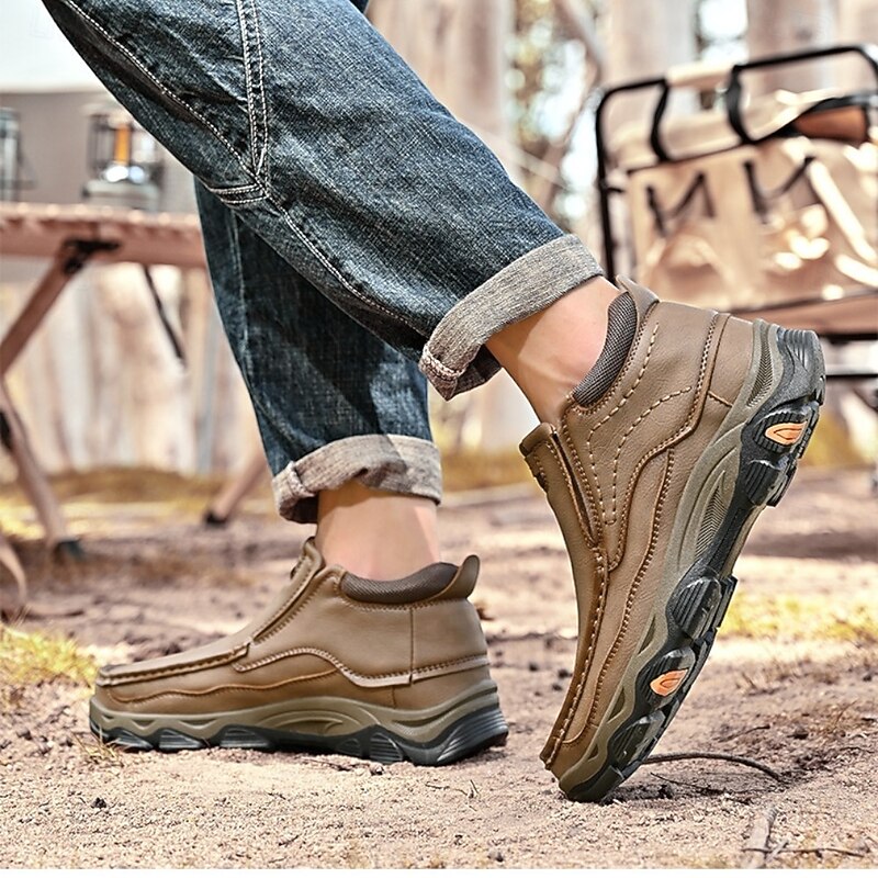 Men's Slip-On Loafers with Cushioned Insole and Non-Slip Sole, Outdoor Casual Walking Shoes for Everyday Wear2