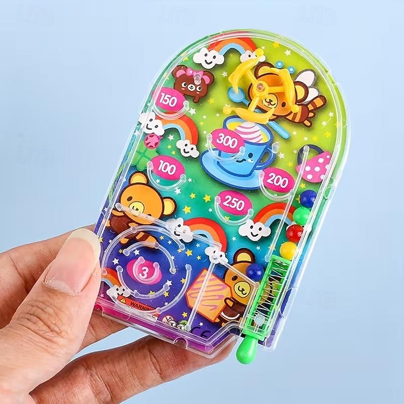 Cartoon Handheld Pinball Maze Machine Fun Children's Toy for Ages 3-6