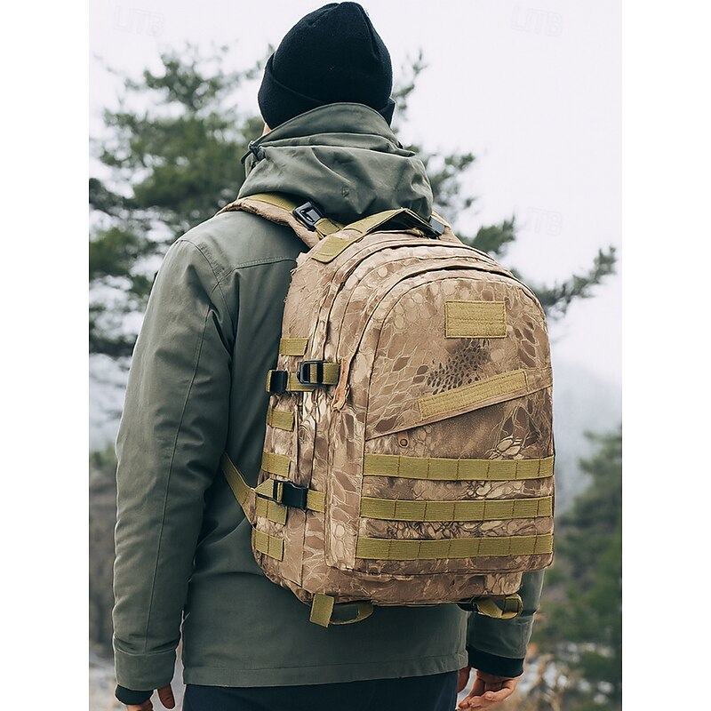 Men's Tactical Military Backpack – Large Capacity Waterproof & Durable Outdoor Rucksack with Multiple Compartments for Hiking, Camping, Travel and Survival Gear3