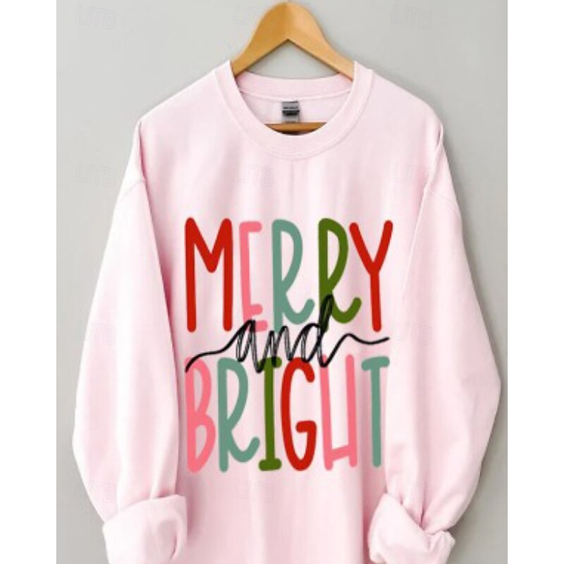 Women's Blouse Letter Modern Casual Long Sleeve Shirt Collar Regular Tops Daily Holiday Print Pink Fall Winter2