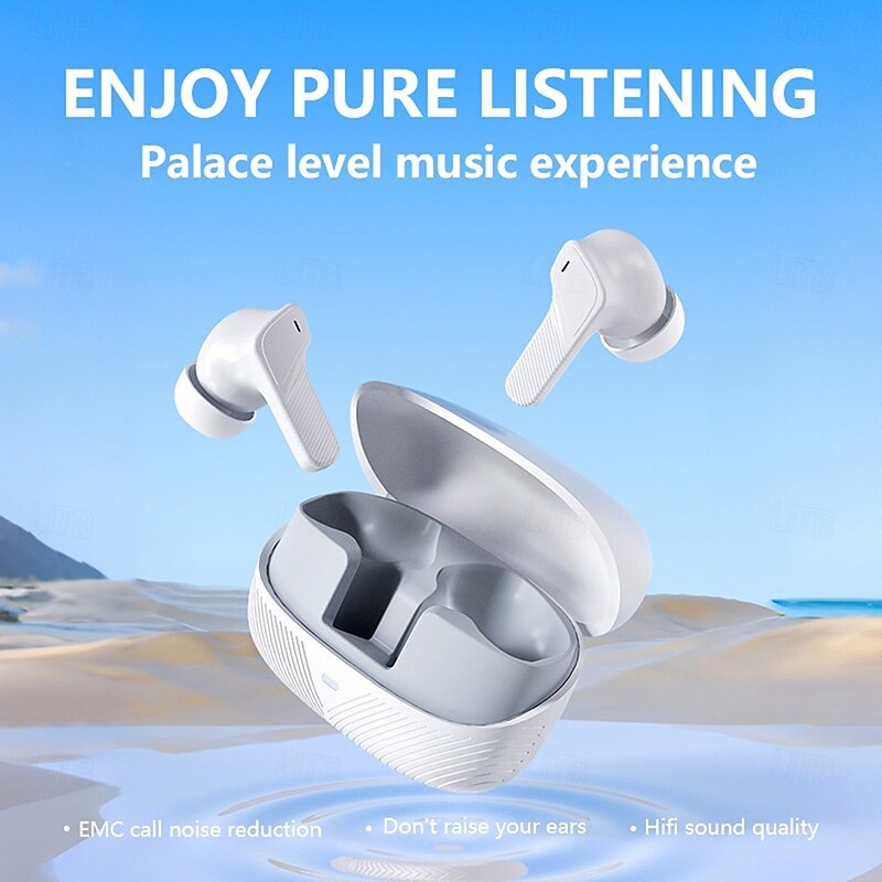 2025 TWS Wireless Earphones - Featuring True Wireless Ergonomic Design for Ultimate Comfort HIFI Sound Paired with Dolby Bass and ACC Stereo High-definition Calling Wireless Noise Cancelling Type