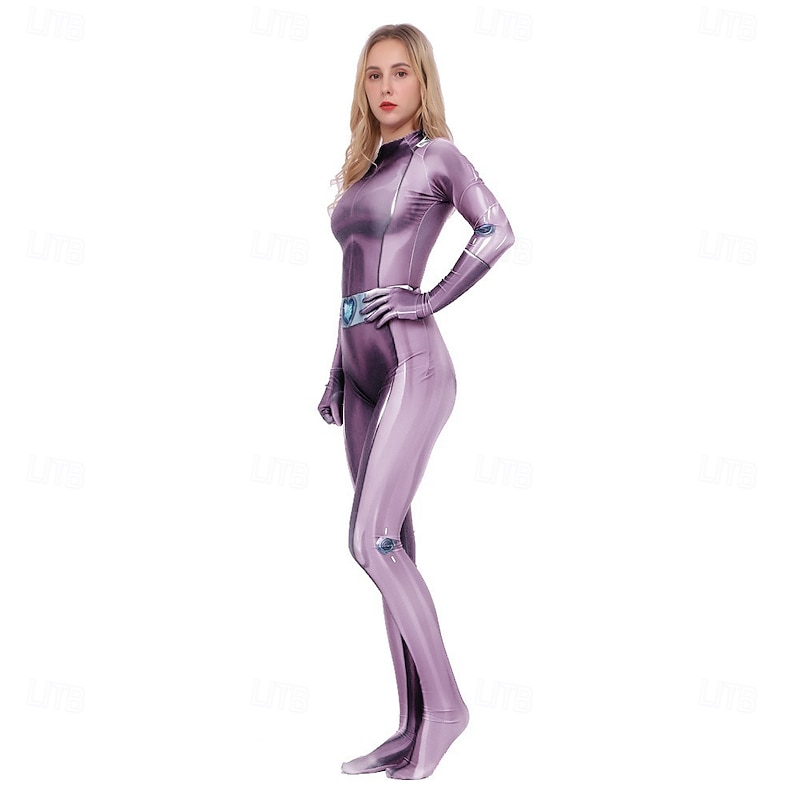 Zentai Suits Patterned Zentai Suits Cosplay Costume Ninja Carnival Costume Full Body Suit Men's Women's Boys Fashion Sexy Costume Solid Color Costume for Masquerade Adults'3