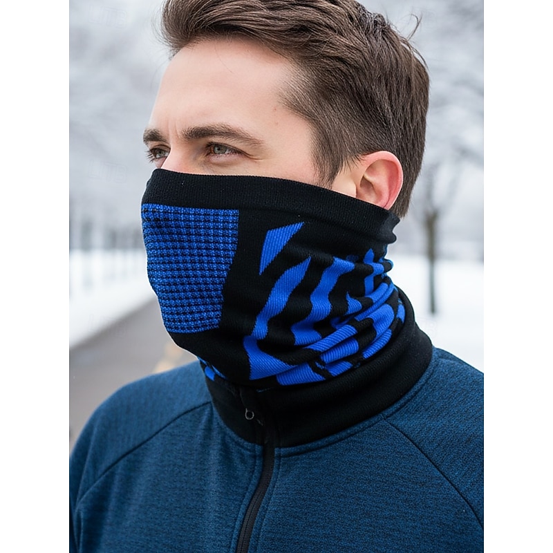 Men's Breathable Thermal Neck Gaiter, Windproof Ski Face Mask Scarf, Outdoor Sports Balaclava for Cycling, Running & Winter Activities