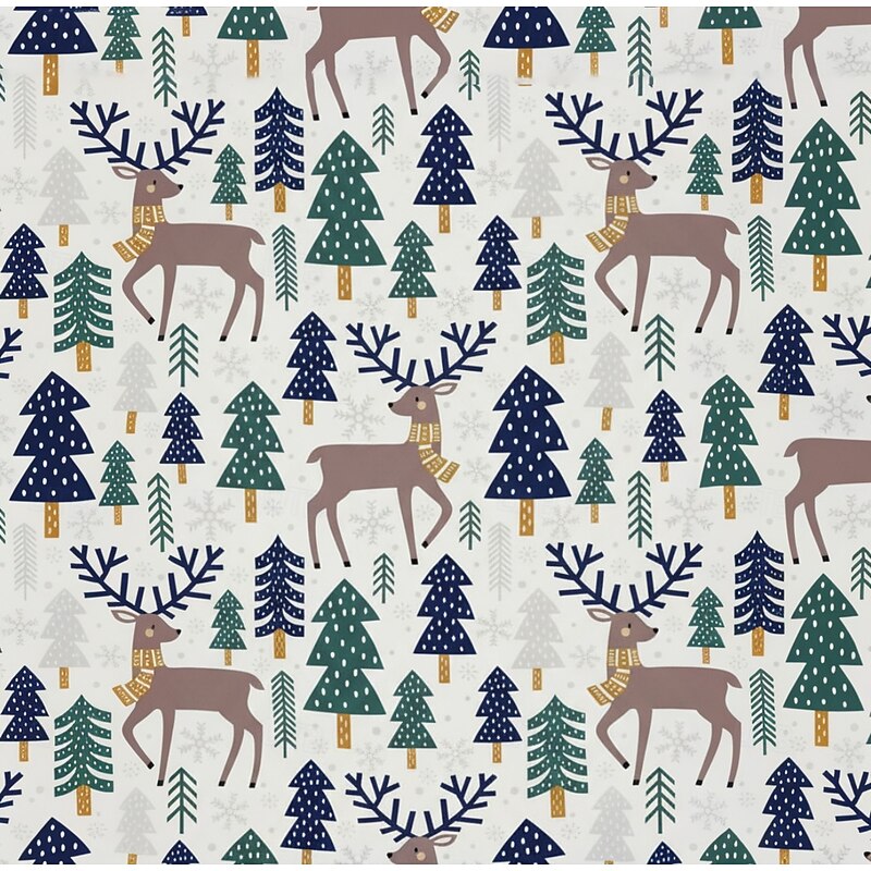 Men's Tree Reindeer Plants Shirt Button Up Shirt Long Sleeve Vintage Retro Holiday Casual Daily Spring Fall Turndown 3D Print Collared Shirts Pink Blue Light Grey2