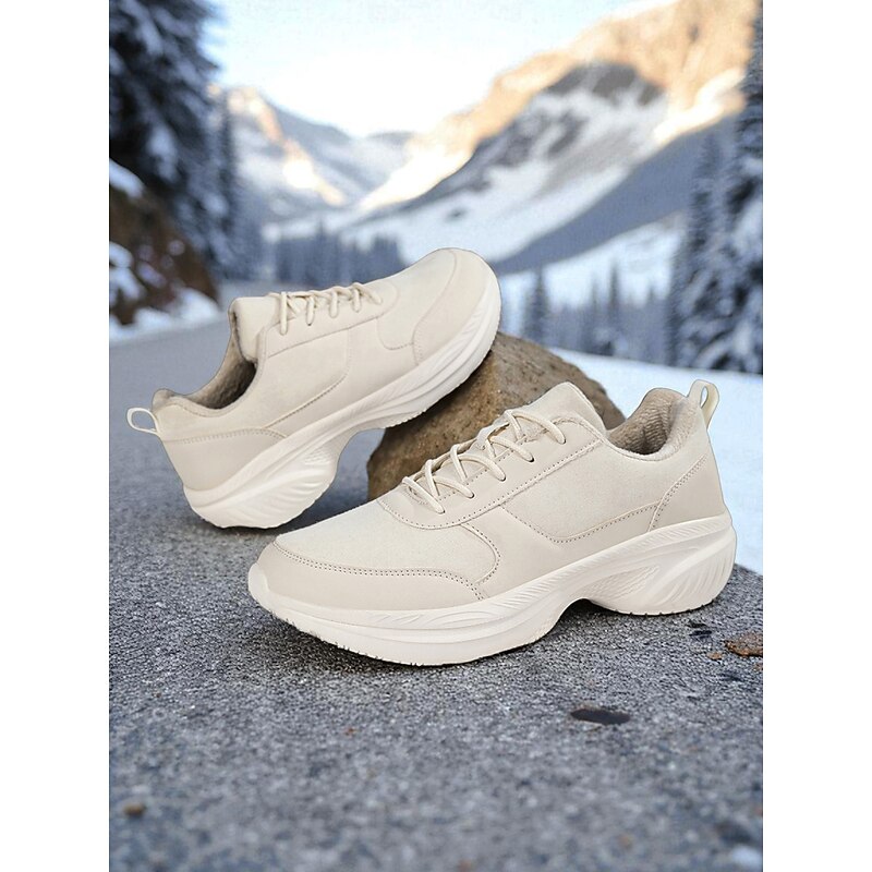 Women's Purple Warm Fur Lined Wide Fit Sneakers with Non-Slip Sole, Cozy Winter Casual Shoes for Ladies, Comfortable Outdoor Walking & Cold Weather Wear3