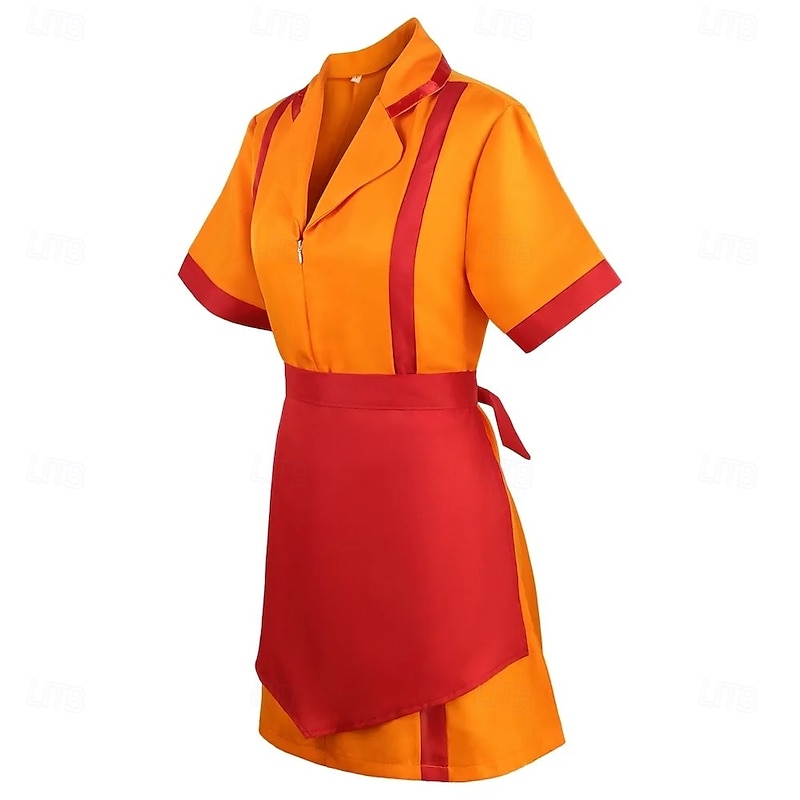 2 Broke Girls Max Caroline Dress Cosplay Costume Kings Day Sexy Costume Dress Up Movie Cosplay for Women's Adults' Halloween Carnival Party3