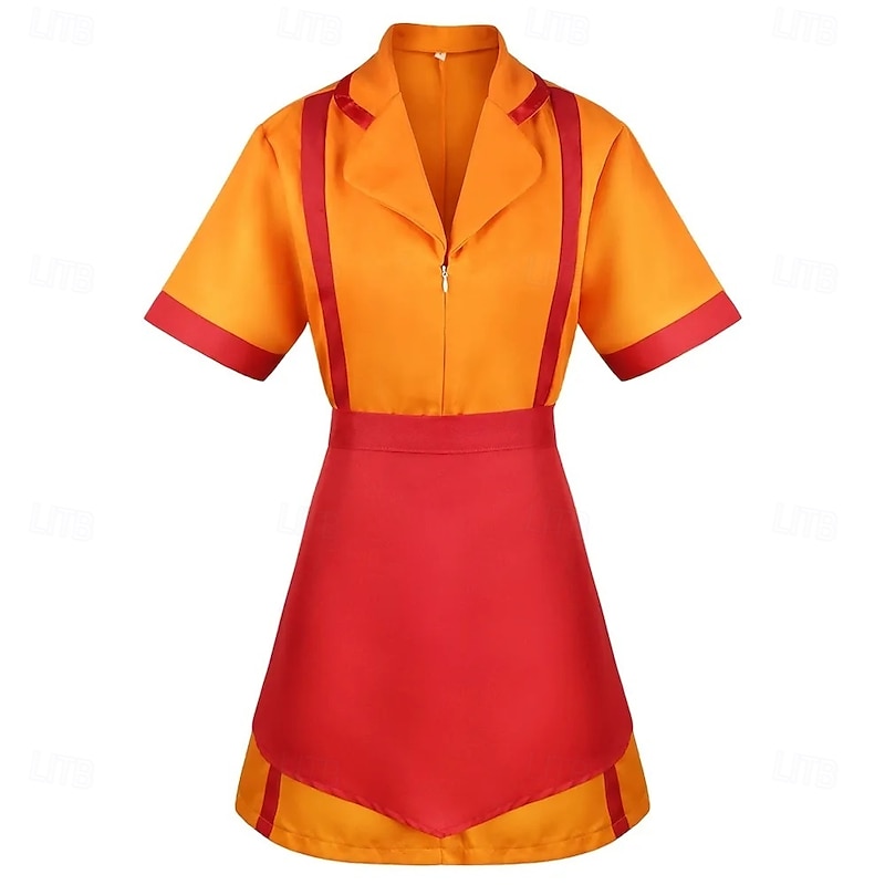 2 Broke Girls Max Caroline Dress Cosplay Costume Kings Day Sexy Costume Dress Up Movie Cosplay for Women's Adults' Halloween Carnival Party2