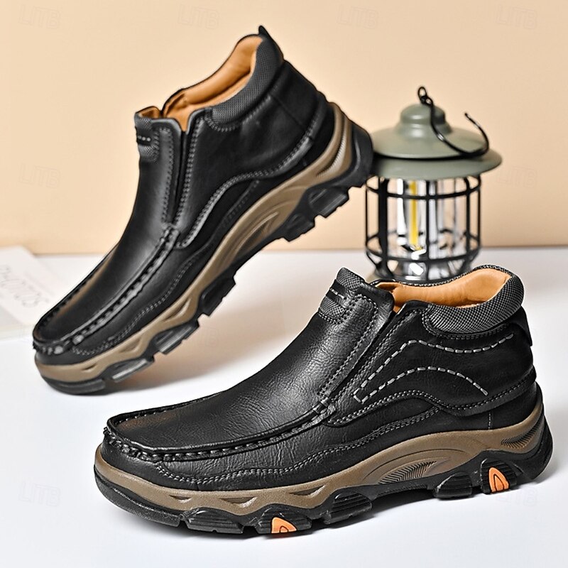 Men's Slip-On Loafers with Cushioned Insole and Non-Slip Sole, Outdoor Casual Walking Shoes for Everyday Wear4