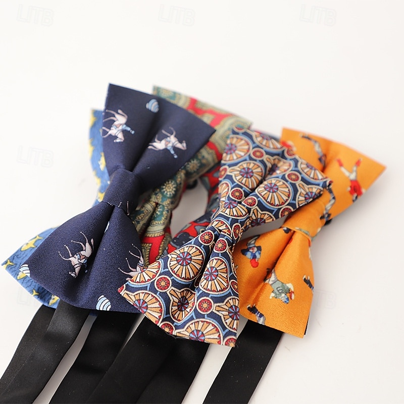 Men's Bow Tie Modern Contemporary Floral Graphic Geometric Wedding Party Daily Wear 2026 - €3.99