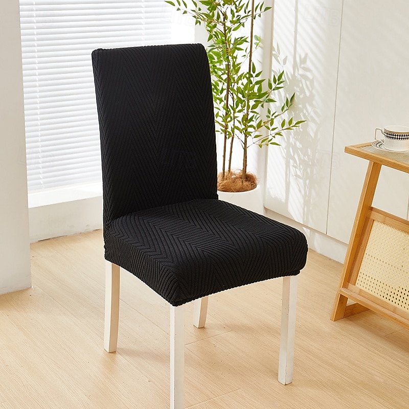 Super Fit Dining Chair Cover Stretch Removable Washable Short Protector Cover Seat Slipcover for Hotel Dining Room Ceremony Banquet Wedding Party3