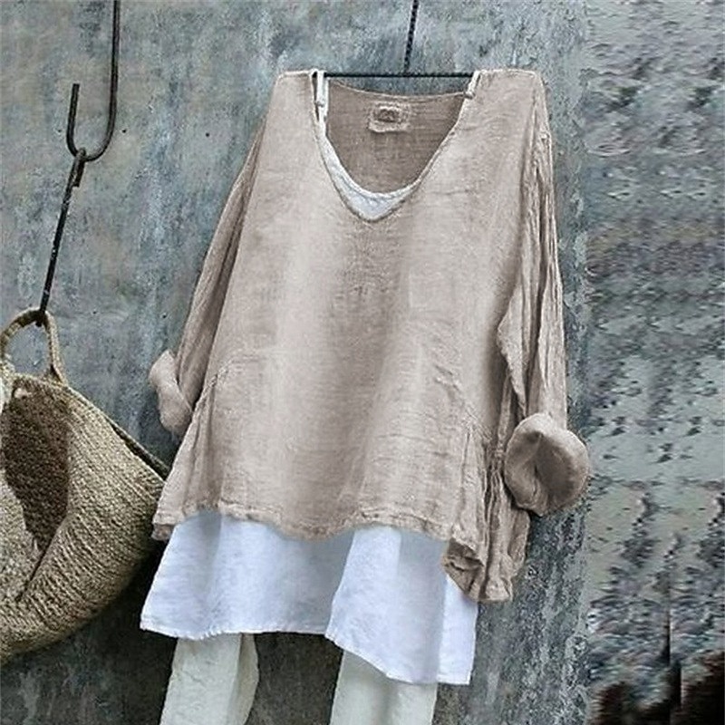 Women's T Shirt Tee Top Plain Fashion Modern Short Sleeve V Neck Regular Tops Daily Going out White Blue Gray Spring Fall3