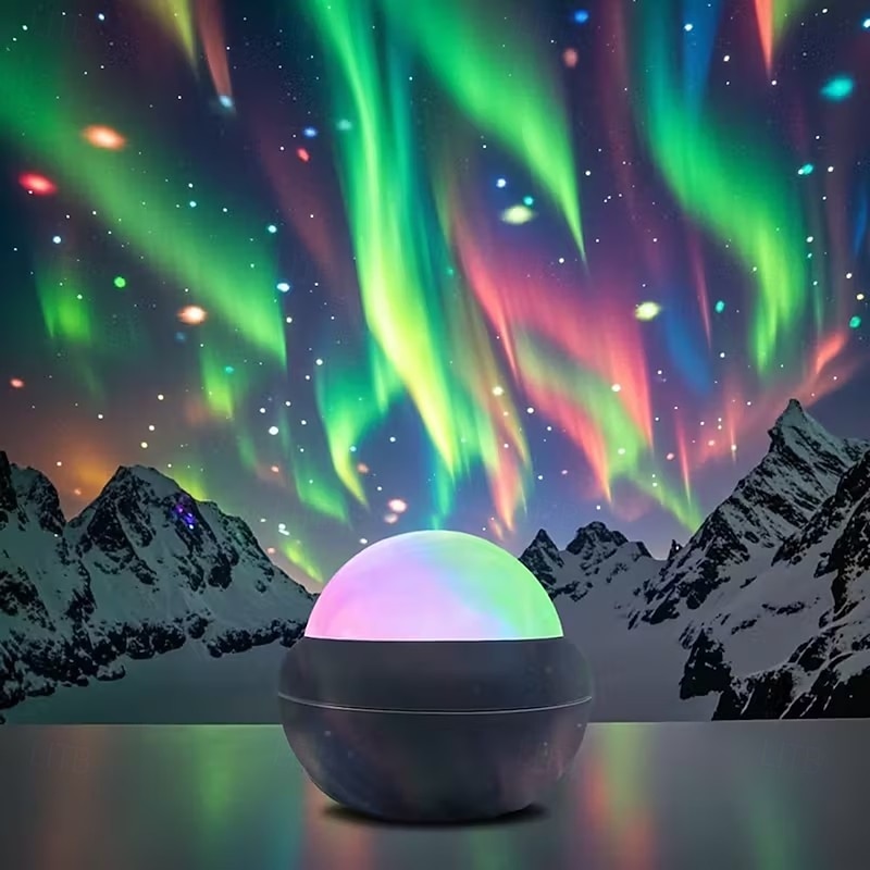 Northern Galaxy Aurora Projector with 14 Lighting Effects 2-in-1 LED Star Projector with Remote Control and Nebula Lights Bedroom/game Room/home Theater/ceiling/birthday/party Night Light Projector3