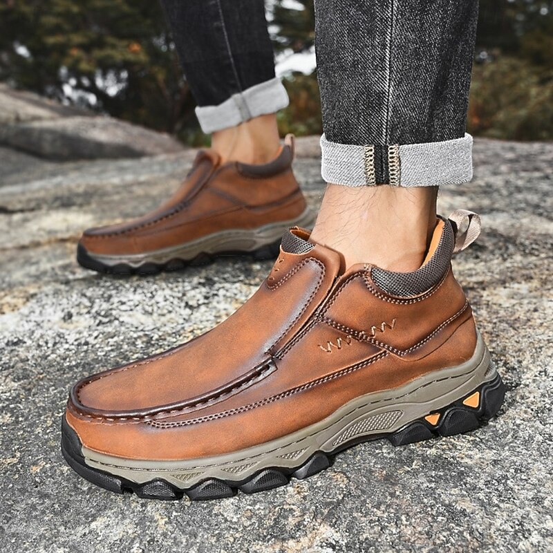 Men's  Slip-On Loafers with Cushioned Insole and Non-Slip Sole, Outdoor Casual Walking Shoes for Everyday Wear4