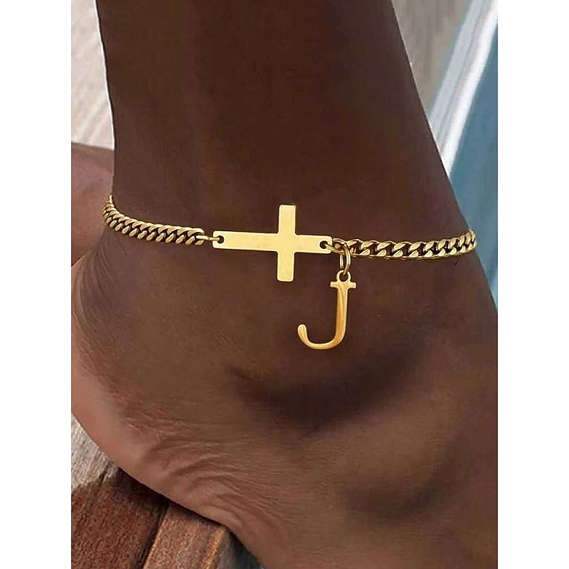 Women's Personalized Stainless Steel Anklet