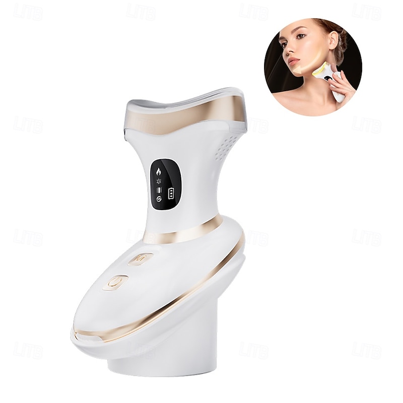 Cold Hot Facial Neck Massager Skin Rejuvenating LED Therapy