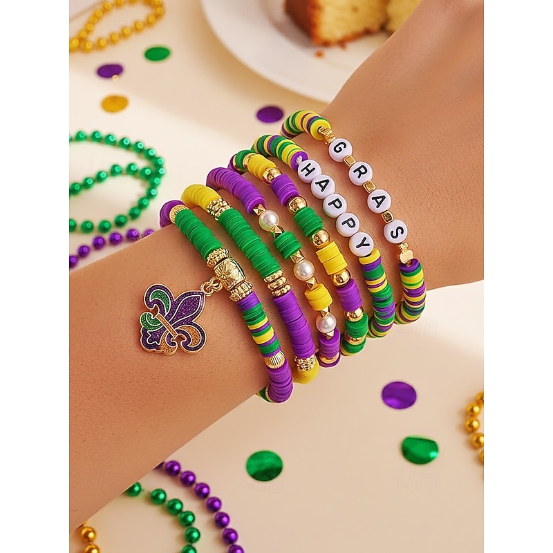 Women's Acrylic Bracelet Set,