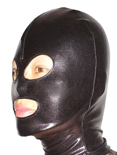  Mask Huddräkt Kroppsdräkt Karnevalsdräkt Helkroppsdräkt Herr Dam Kön Solid färg Spandex Latex Kostym för Halloween Vuxna