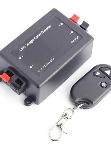  zdm 96w inalámbrico rf 3 teclas led regulador de luz monocromática led controlador con control remoto (dc12-24v 1 canal)