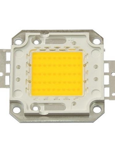 Zdm diy 50w 4500-5500lm luz blanca cálida 3000-3500k módulo led ligero integrado (dc33-35v 1.5a) lámpara de calle para proyectar soldadura de alambre dorado claro de soporte de cobre